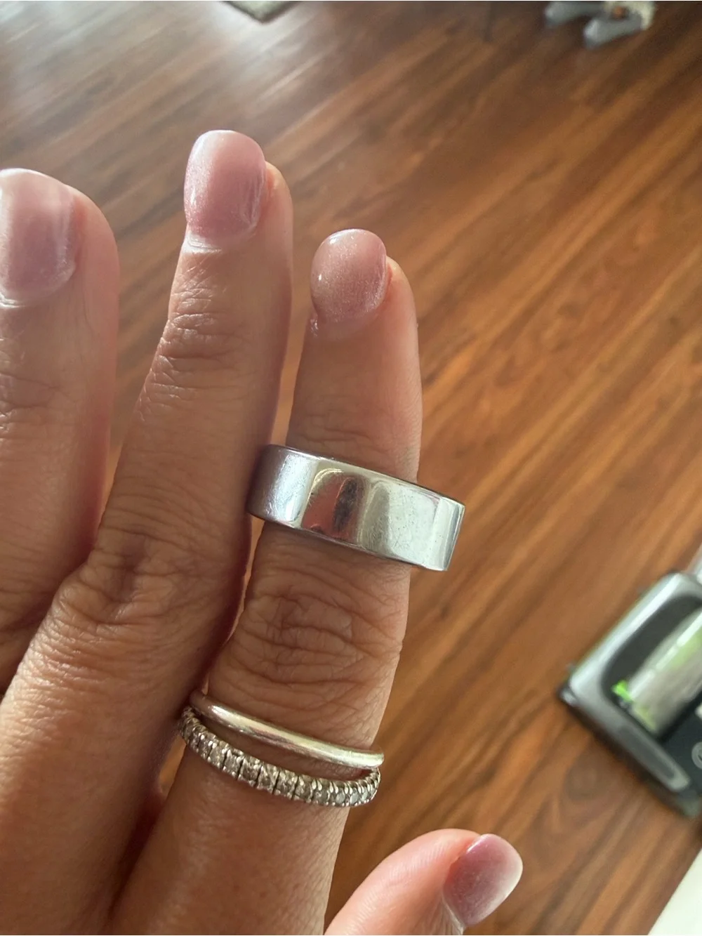 Silver Oura Ring - Gen 3 - size 7 - Wearable Electronics